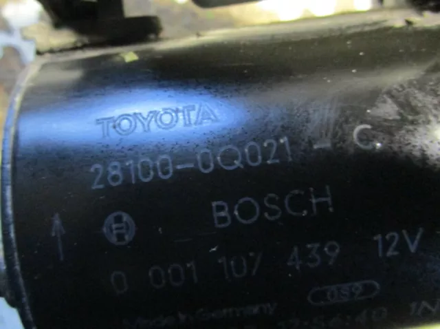 Citroen C1 Anlasser Bosch 0001107439 28100-0Q021 3