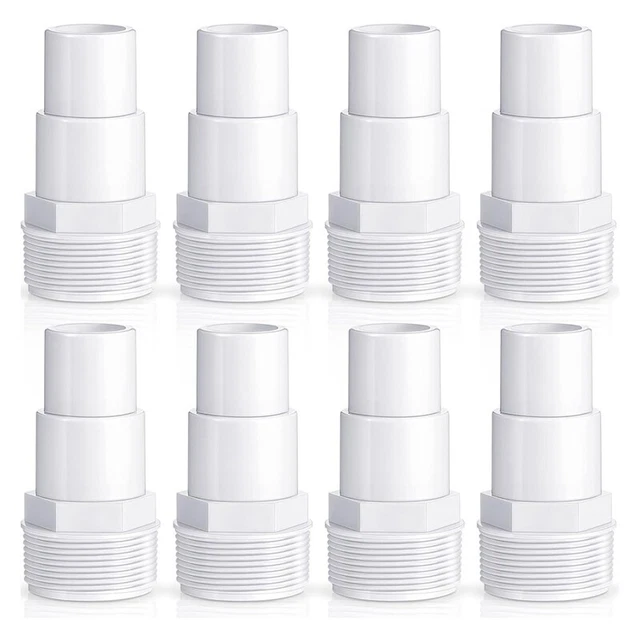A ABSOPRO Lot de 2 adaptateurs universels pour tuyau de voiture en alliage d 'aluminium 45 mm OD 76 mm de long