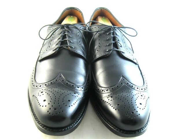 ALLEN EDMONDS STUTTGART Wingtip Blucher Shoes Walnut Brown Mens
