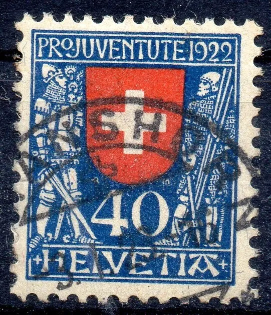 U127 Switzerland 1922 Children's Fund "Pro Juventute" 40c (cv £110) used A++