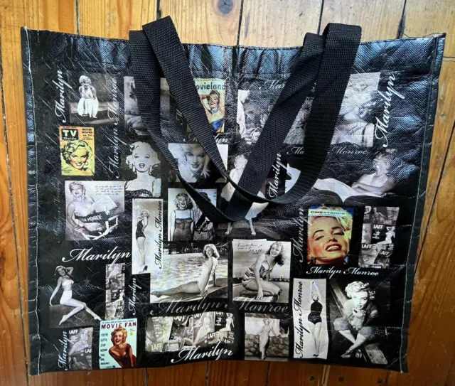 Marilyn Monroe Shopper Tote Bag / Travel Bag PVC Large Strong Icon Stars VGC