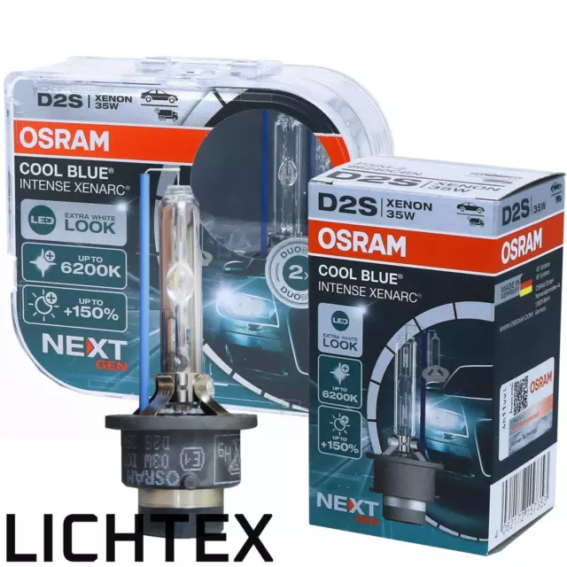 OSRAM D2S 66240CBN COOL BLUE Intense NEXT GEN Xenon Brenner Scheinwerfer Lampe