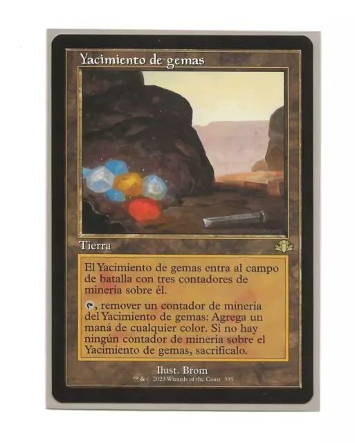 GEMSTONE MINE #395 Magic ESPAÑOL Dominaria Remastered Yacimiento de Gemas MTG NM