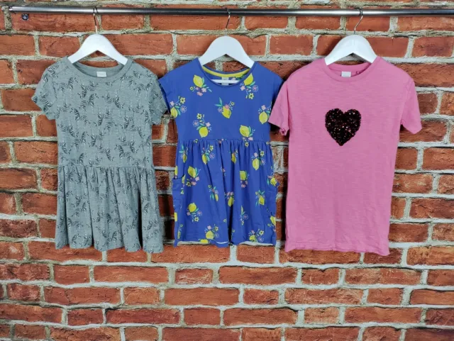 Girls Bundle Age 3-4 Years Next Tu T-Shirt Dress Summer Sequins Zebra Kids 104Cm