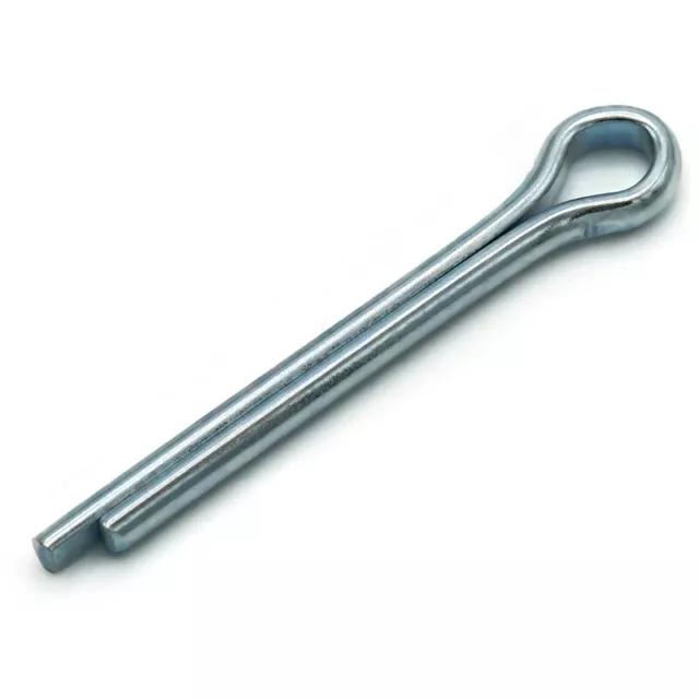 1/4 inch Cotter Pins / Split Pins Zinc Plated Steel - Select Length & QTY