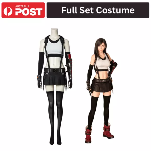 Final Fantasy VII Tifa Lockhart Complete Custom Made Cosplay Costume Halloween