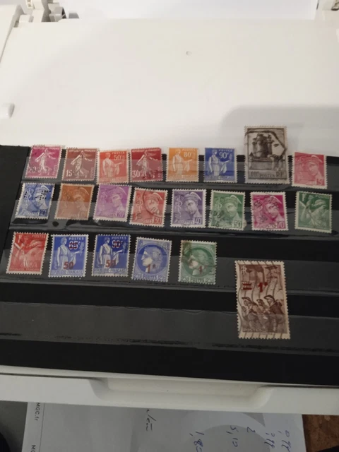 France Oblitéré Yvert N°411 Type Mercure 25c Vert 1938