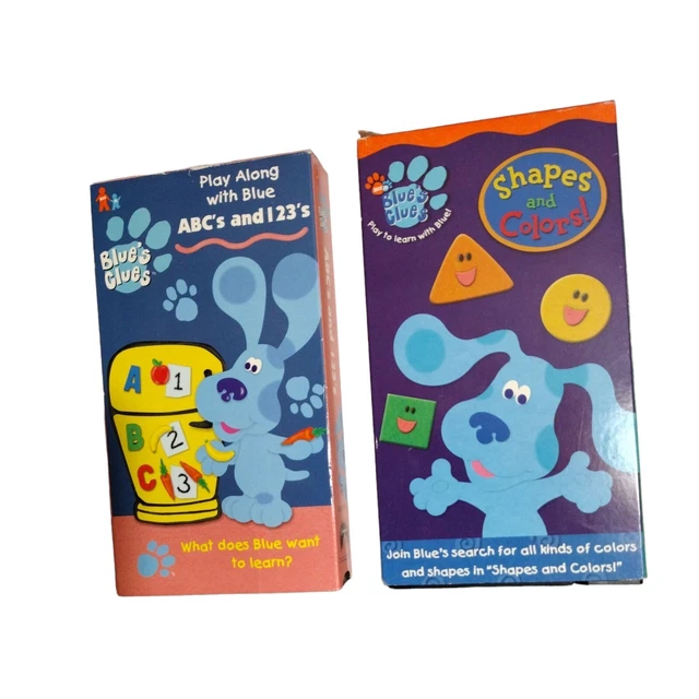LOT OF 2 Blue’s Clues VHS tapes ABC 123, Story Time EUR 16,70 PicClick IT
