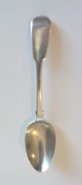 ENGLISH JOHN & HENRY LIAS, LONDON GEORGIAN STERLING SILVER TEASPOON, c. 1842