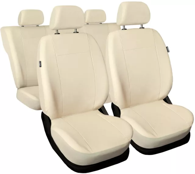 Sporty Grey PU Leather Full Set Car Seat Covers For Opel Astra Adam Mokka  Corsa
