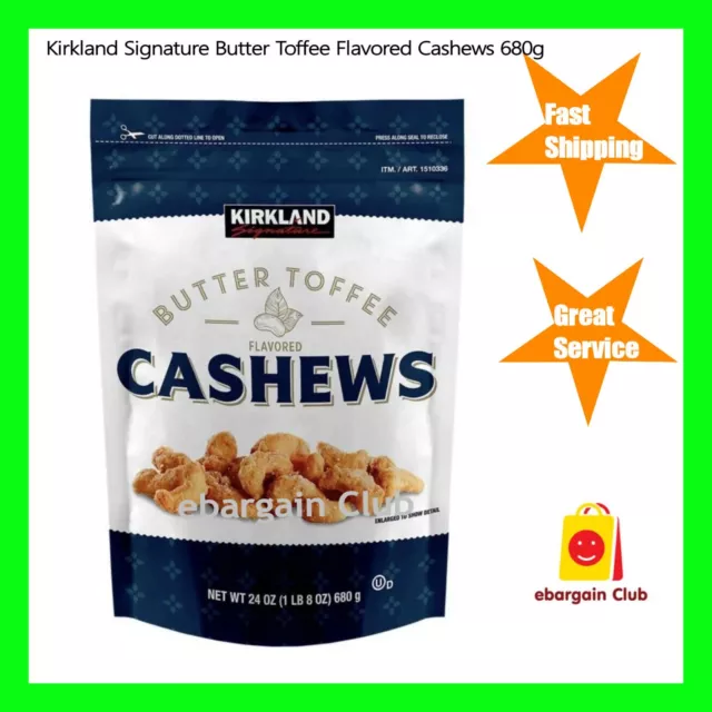 *Limited Time Only* Kirkland Signature Butter Toffee Flavored Cashew 680g