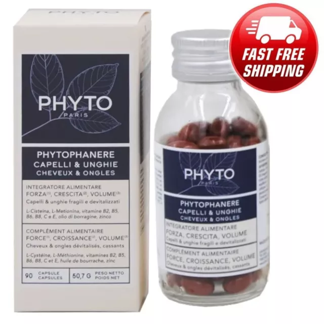 Phyto Phytophanere Hair & Nails Supplement 120 Caps 2 Month Supply ExpDate: 2027