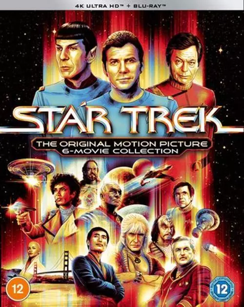Star Trek : The Movies 1-6 Boxset - 4K UHD Blu-ray Movie Boxset