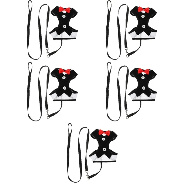 5 Sets Puppy Traction Harness Pet Harness Puppy Harness Chest Strap