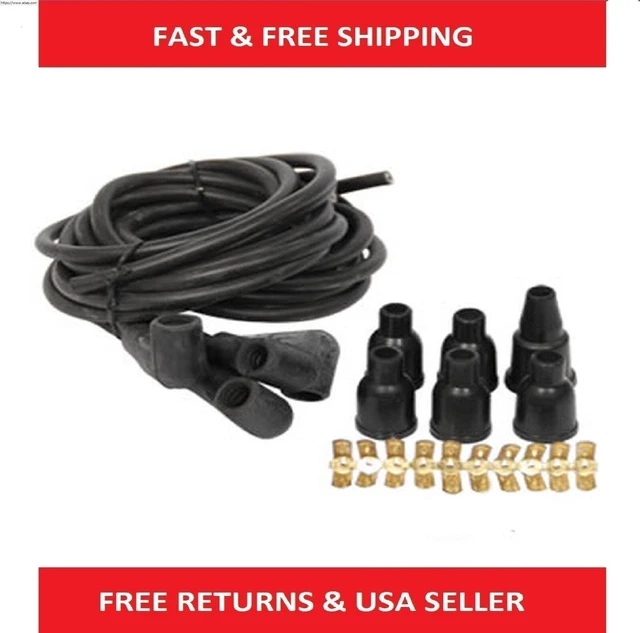 4 Cylinder Spark Plug Wire set Fits Ford Front Mount 8N 9N12259B 9N Jubilee 2N
