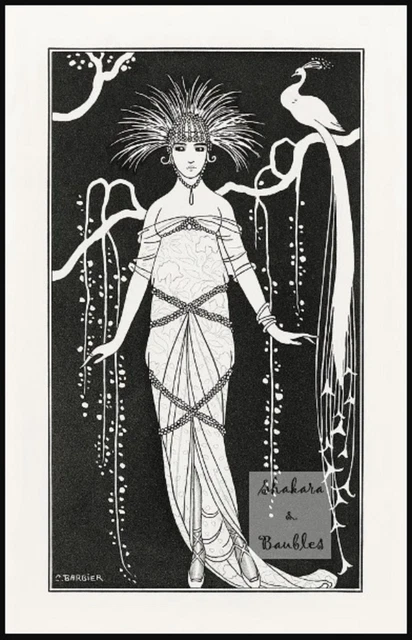 Fine Art "Costumes Parisiens" by George Barbier  1914 8" x 10" matte print