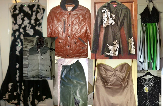 BUNDLE JOB LOT LADIES CLOTHES MIXED SIZE 8 10 NEW Jacket,Leather skirt Dress top