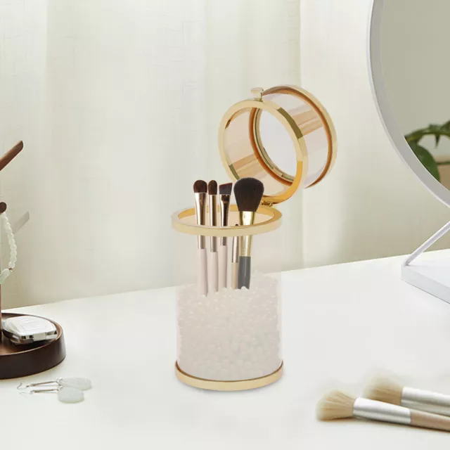 Glass Makeup Organizer Cosmetic Box Display Brush Holder Clear Lipstick Box UK