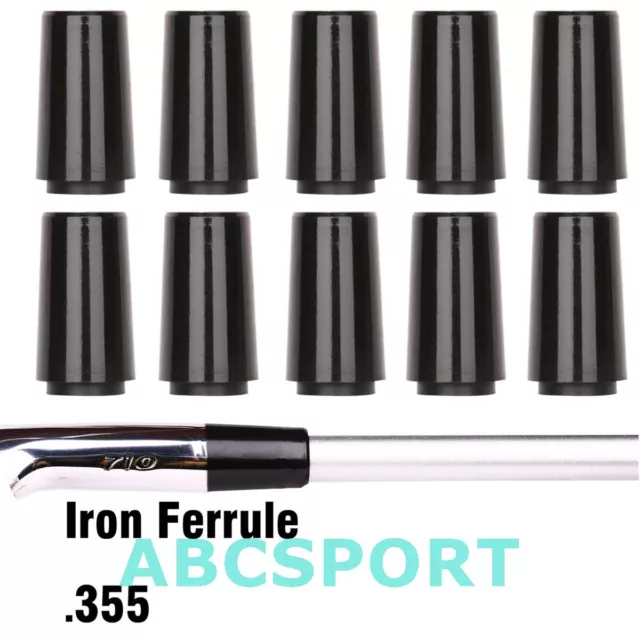 Tip .355 Black Golf Ferrules For Taper Tip Iron and Wedge