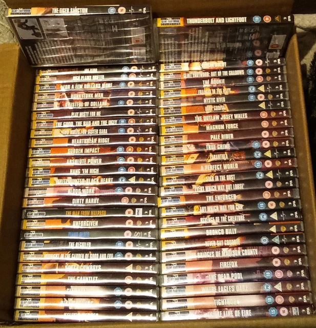 THE CLASSIC CLINT Eastwood DeAgostini DVD Collection Complete 52 Discs ...