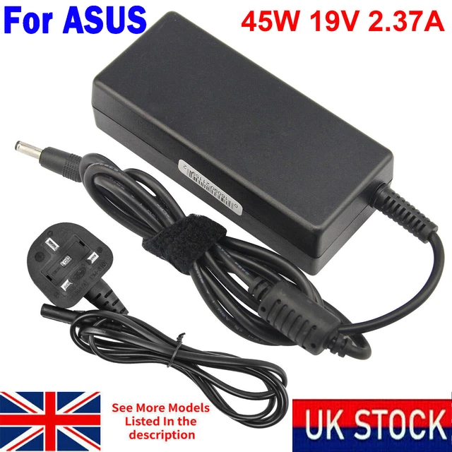 Netzteil/Ladegerät Für Asus X543UA Laptop – 19V, 2.37A, 4.0x1.3mm Stecker, Von Power4Laptops (kompatibel)