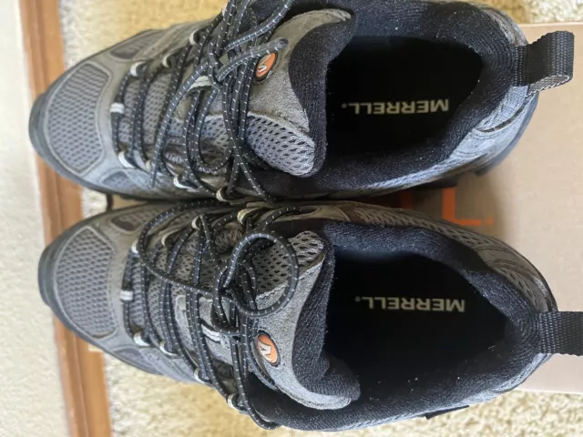 MERRELL MOAB 3 Men's Hiking Shoes Waterproof Graphite Size 7.5 $59.99 ...