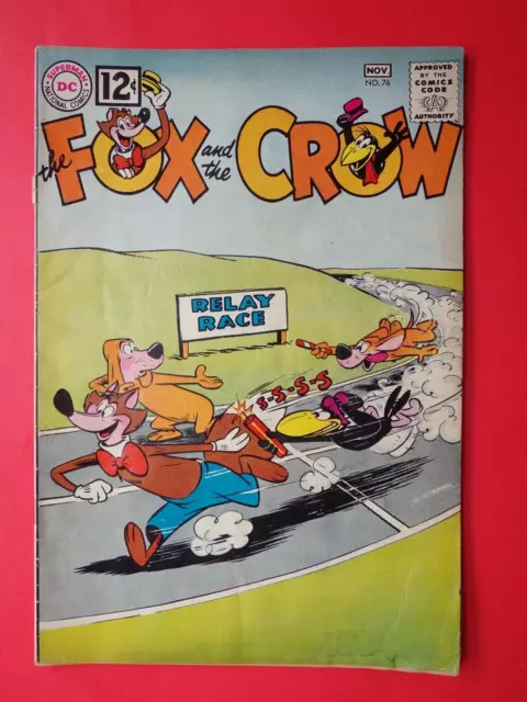 THE FOX and THE CROW #76  .12 cent Cover * SILVER AGE (VG 4.0) DC COMICS 1962