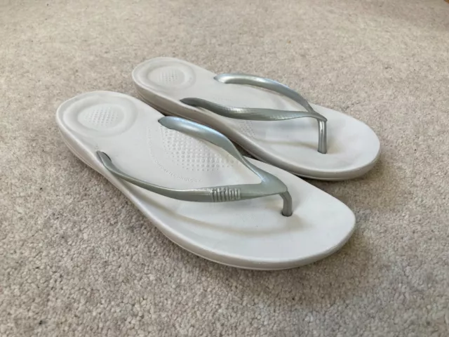 Womens Fitflop Comfort Sandals Uk 6 Summer Beach Shoes Flats Flip Flop Grey
