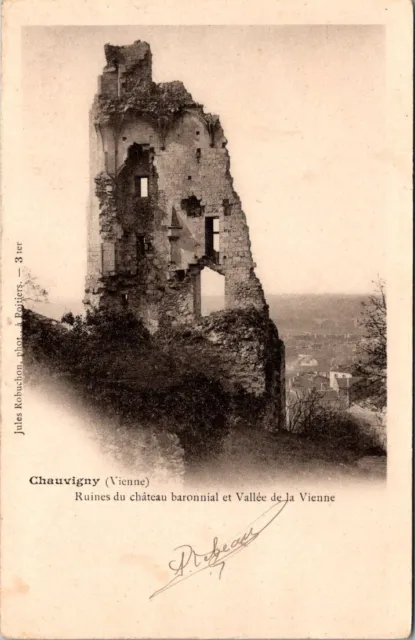 *49488 cpa Chauvigny - Vallée de la Vienne - ruines du château Baronnial