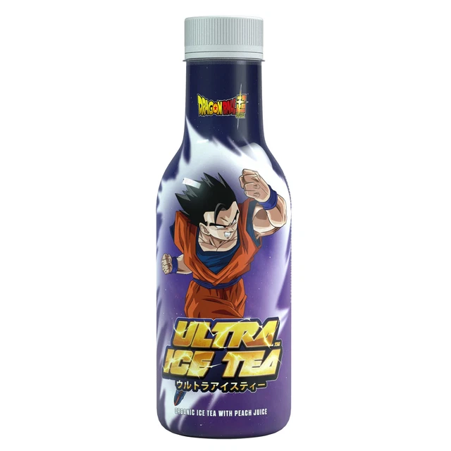Ultra Ice Tea GOHAN Supremo Dragon Ball Super Infuso di Tè a Pesca 500ml