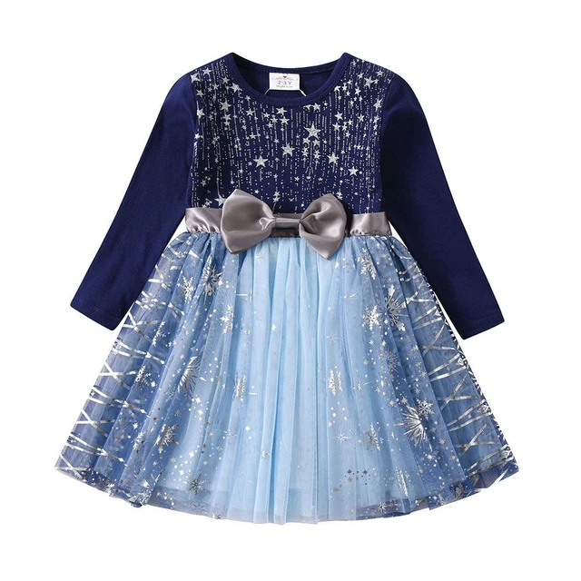 Pizzo Rete Tutu Sfera Abito per Bambine Principessa Paillettes Vestiti Stile
