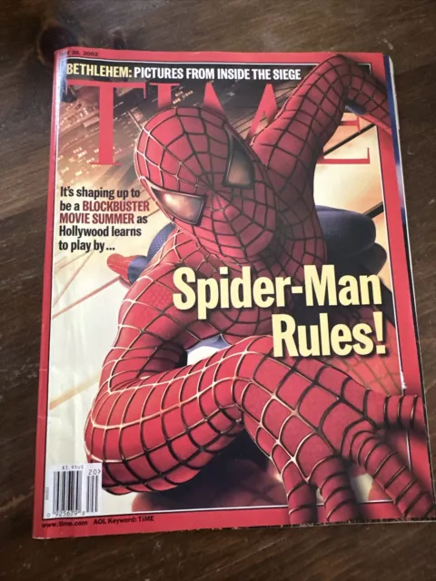 MAY 20 2002 TIME magazine (NO LABEL) SPIDERMAN movie