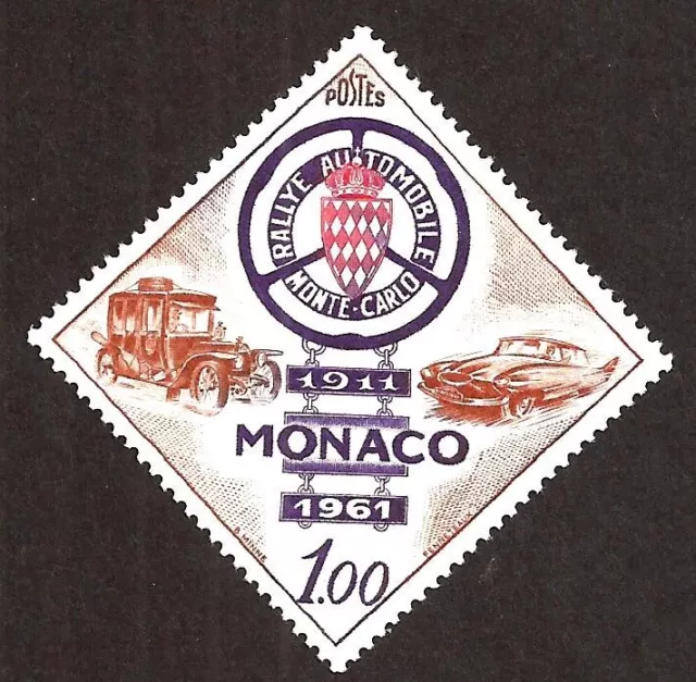 [6101] Monaco 1961, MNH**, Monte Carlo Rally, Cars, Vehicles