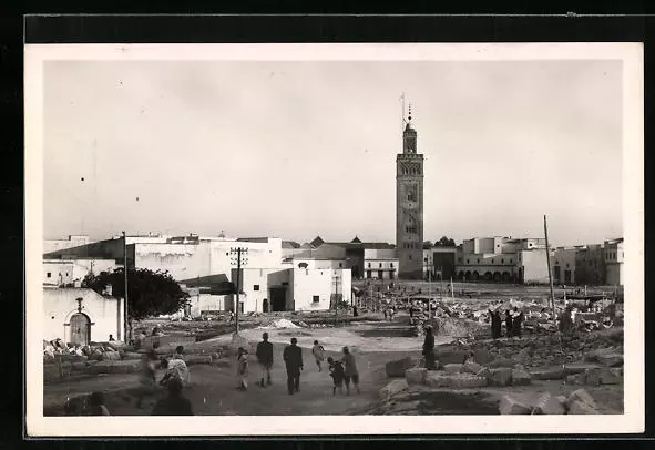 CPA Casablanca, Vue sur la Nouvelle Mèdina