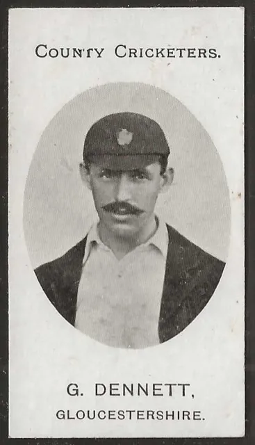 Cricket De Cricket Del Condado De Taddy 1907 Gloucestershire-#04- G. Dennett