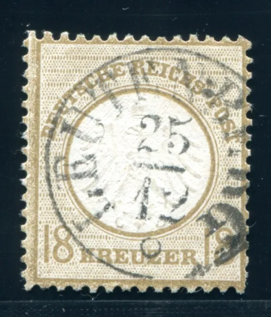 DR 1872 11 gestempelt BESONDERS SCHÖN LEUTENBERG TuTAXIS BEFUND BPP(E8359