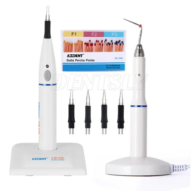 Pluma calentada dental Endo / cortador de gutapercha con 4 puntas / punta de con