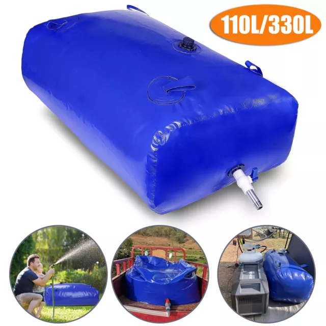 110/330L Water Storage Bladder Emergency Large Water Tank Bag Camping Irrigation