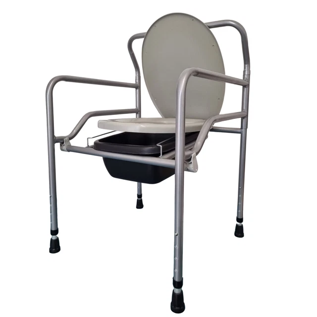 Sedia Comoda WC RIALZO 3 in 1 Sedia PIEGHEVOLE da Camera ANZIANI DISABILI
