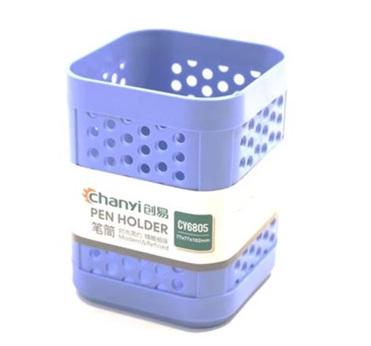 Organizer Da Scrivania Con Cassetto - Portapenne Multifunzione 7 Scomparti In Plastica Per Ufficio E Casa (Blu) - Foto 6