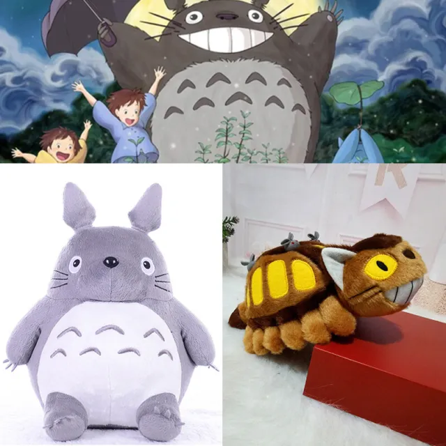 20/30CM Anime Studio Ghibli My Neighbor Totoro Cat Bus Plush Stuffed Dolls Toys