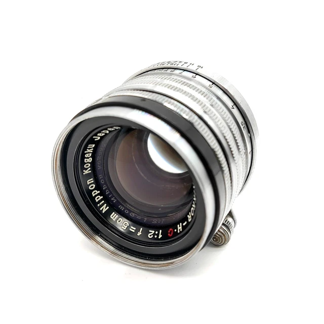 Black Belt [Near MINT ] Nippon Kogaku Nikon Nikkor H C 5cm 50mm F2 LTM L39 JAPAN
