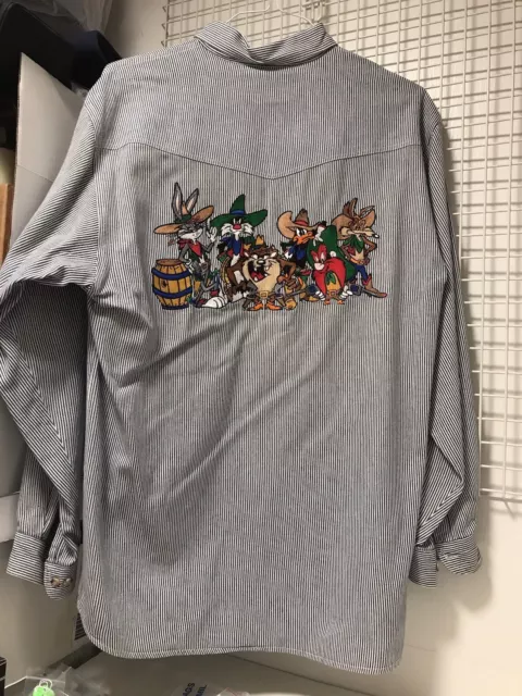 1990’s Acme Clothing Co Looney Tunes Western Theme Shirt L/XL