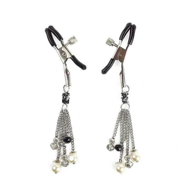 Pinces à Bijoux De Seins Avec Chaîne - SM BDSM Métal (You 2 Toys)