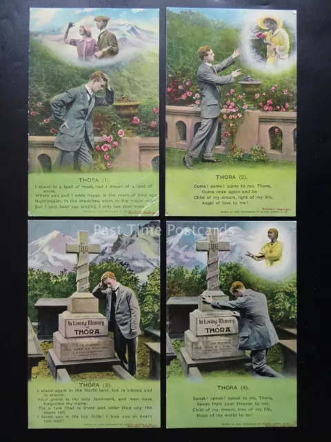 THORA WW1 Bamforth Song Cards set of 4 No 4779