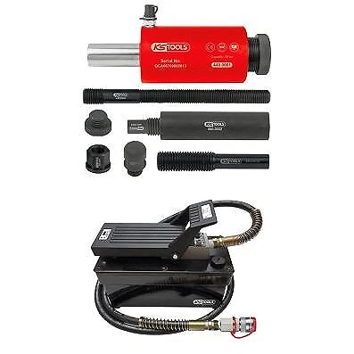 KS TOOLS Unità Idraulica 16t, con Pompa Aria-Idraulica, 13pz