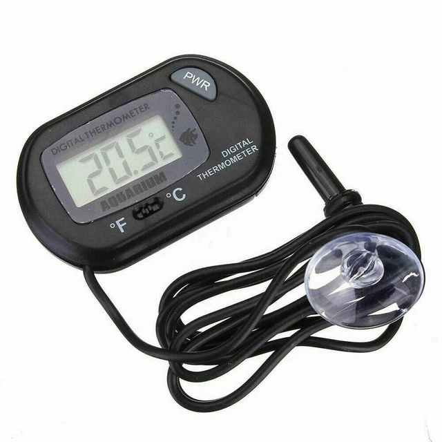 Termometro digitale acquario -50oC a +70oC gradi ricambio nero\\