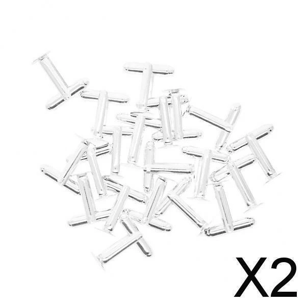 2X Rohlinge für Manschettenknöpfe - 20 (10 Paar) - 8 mm Klebepads - Machen Sie die