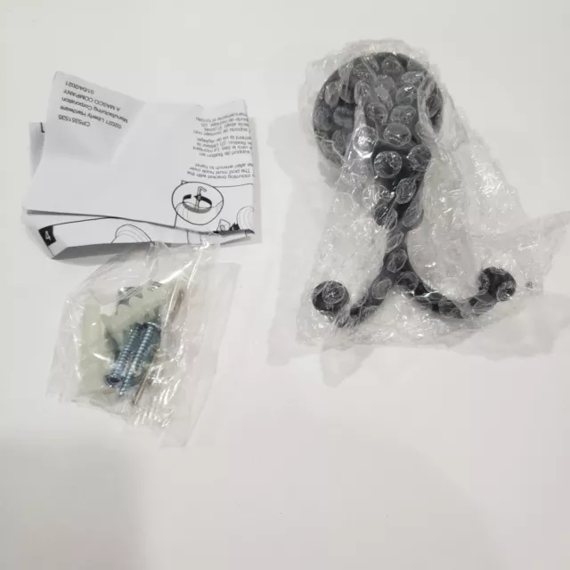 Gancho de toalla doble J Delta Chamberlain en negro mate CML35-MB-R NUEVO