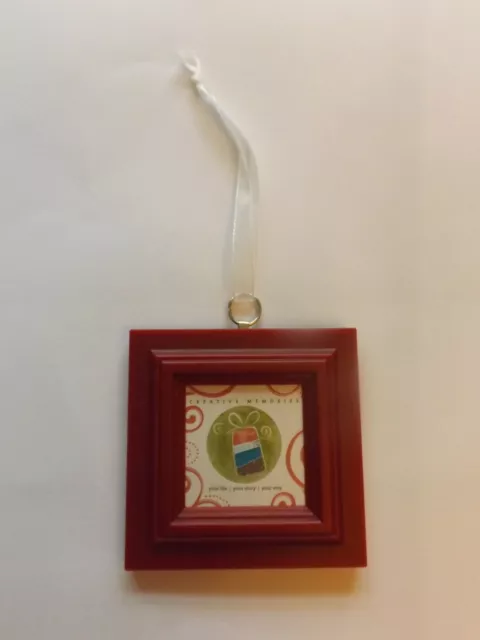 Creative Memories Small Red Photo Frame 3Inch Frame 1 1/2 Inch Photo New
